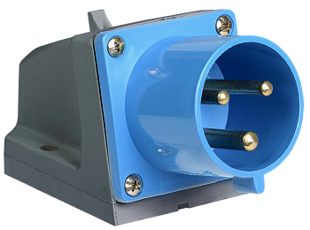 Вилка 523 стационарная 2Р+РЕ 32А 220В IP44 IEK в Находке