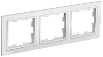 Рамка тройная BRITE IEK белая в Находке