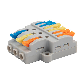 Разветвительная клемма REXANT с рычажком 3-6 0,08-4 мм с монтажной площадкой в Находке