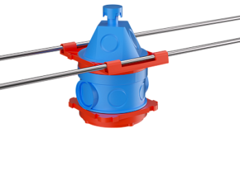 Универсальная потолочная коробка для заливки в бетон, 90х71x114мм DKC в Находке