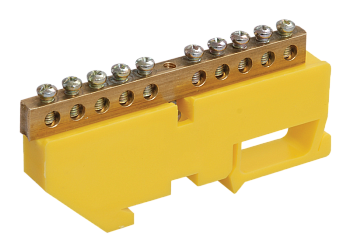 Шина PE "земля" на DIN-изоляторе ШНИ-6х9-10-Д-Ж IEK в Находке