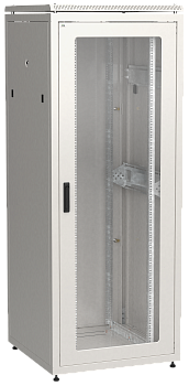 ITK LINEA N 42U 800х800мм стеклянная передняя дверь задняя металлическая серый в Находке