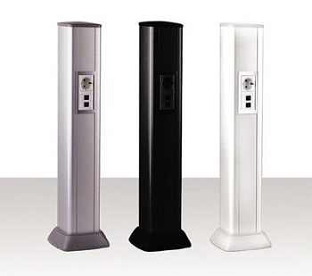 Алюминиевая колонна 0,71 м, цвет черный DKC в Находке