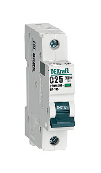 Автоматический выключатель DEKraft ВА-105 1P 25A 10кА х-ка C в Находке