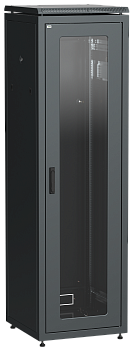ITK Шкаф сетевой 19" LINEA N 47U 600х800 мм стеклянная передняя дверь черный в Находке