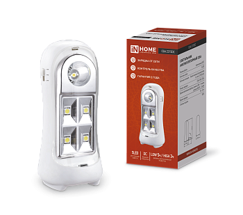 Светильник светодиодный аварийный СБА 2215DC 4+1LED 600mAh lithium battery DC IN HOME в Находке