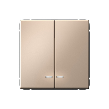 ARTGALLERY 2-клавишный ВЫКЛЮЧАТЕЛЬ с подсветкой, сх.5а, 10АХ, механизм, ПЕСОЧНЫЙ в Находке