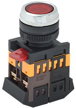 Кнопка ABLFS-22 красный d22мм неон 240В 1з+1р IEK в Находке