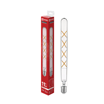 Лампа светодиодная LED-T30-deco 11Вт 230В Е27 4000К 1270Лм 300мм прозрачная IN HOME в Находке