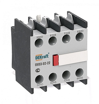 Приставка контактная дополнительные контакты 2НО+2НЗ лицевой установки ПК-03 DEKraft в Находке
