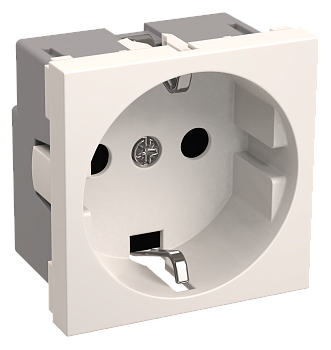 Розетка на 2 модуля Праймер IEK с заземлением белая в Находке
