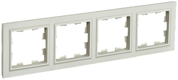 Рамка четырехместная BRITE IEK бежевая в Находке