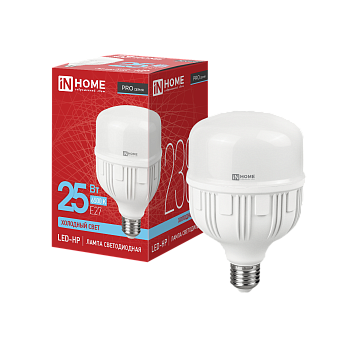Лампа светодиодная LED-HP-PRO 25Вт 230В E27 6500К 2380Лм IN HOME в Находке
