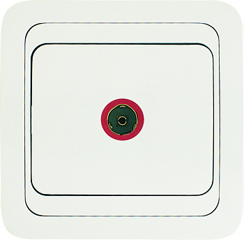 Розетка телевизионная МИМОЗА MAKEL белая в Находке