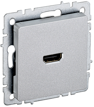 Розетка HDMI BRITE IEK алюминий в Находке