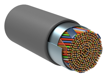 ITK Витая пара F/UTP кат.5E 50х2х24AWG LSZH серый (305м) в Находке