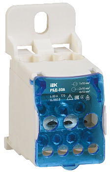 Распределительный блок IEK на DIN-рейку РБД-80А в Находке