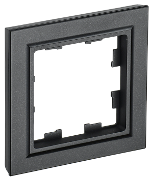 Рамка одинарная BRITE IEK черная в Находке