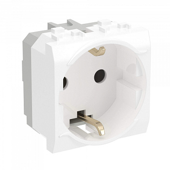 Розетка со шторками 1ая с з/к белая для кабель-канала Brava DKC в Находке