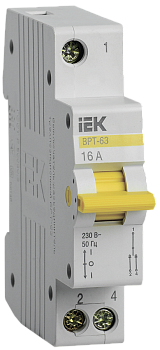 Выключатель-разъединитель трехпозиционный ВРТ-63 1P 16А IEK в Находке