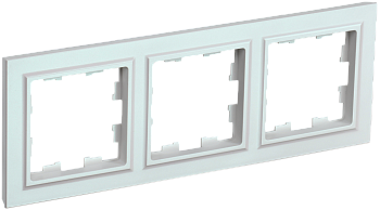 Рамка тройная BRITE IEK жемчуг в Находке