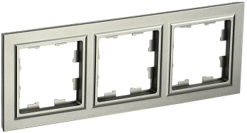 Рамка тройная BRITE IEK шампань в Находке