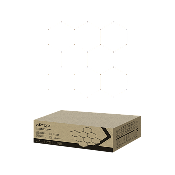 Светильник светодиодный ДБО-HEXAGON 8С-35065 350Вт 230В 6500К 8 сот 0.5м шнур с вилкой 2350х2442мм NEOX в Находке