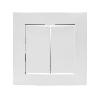 Выключатель двухклавишный Валенсия EKF белый в Находке