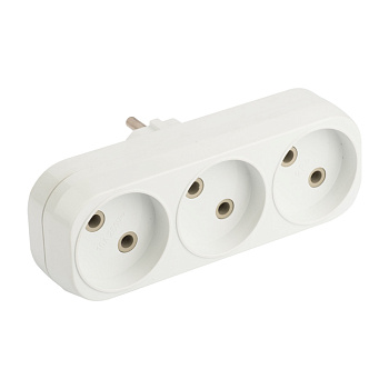 Разветвитель EKF PROxima 3 гнезда плоский 6А 250B в Находке