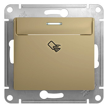 Выключатель карточный Glossa SE титан в Находке