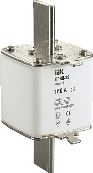 Плавкая вставка предохранителя ППНИ-39, габарит 3, 160А IEK в Находке
