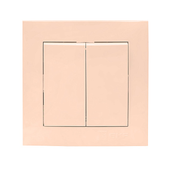 Валенсия выключатель 2-клавишный 10А кремовый EKF PROxima в Находке