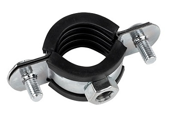 Хомут стальной 3/8" (15-19мм), с уплотнителем EKF в Находке