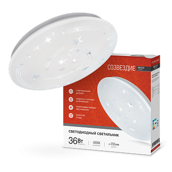 Светильник светодиодный серии DECO СОЗВЕЗДИЕ 36Вт 230В 4000К 3240Лм 380х55мм IN HOME в Находке