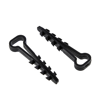 Дюбель-хомут 6-12 мм для плоского кабеля черный (упак. 50шт) EKF в Находке