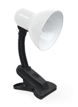 Светильник настольный под лампу на прищепке СНП 21Б-E27 230В БЕЛЫЙ (с подвесом) IN HOME в Находке