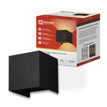 Светильник уличный светодиодный ДБУ DOT-S12B 12Вт 3000К IP54 квадратный черный IN HOME в Находке