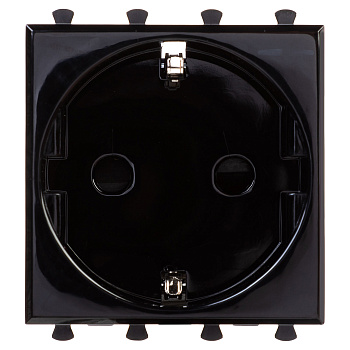 Розетка модульная, 2P+E, с защитной шторкой, Avanti "Черный квадрат", 2 мод. DKC в Находке