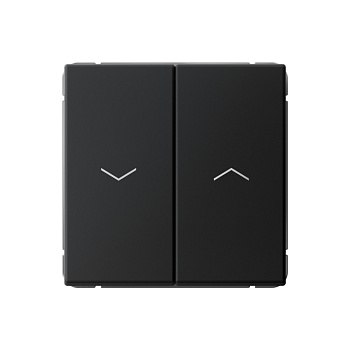 ARTGALLERY 2-клавишный ВЫКЛЮЧАТЕЛЬ ДЛЯ ЖАЛЮЗИ, 2х сх.4, 10А, механизм, КАРБОН в Находке