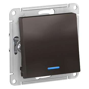 Переключатель одноклавишный AtlasDesign SE с подсветкой мокко в Находке