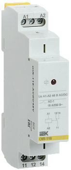 Реле промежуточное OIR 1 контакт 16А 48В AC/DC IEK в Находке