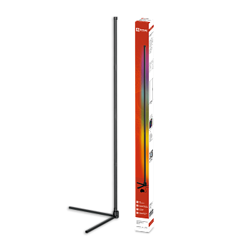 Светильник напольный светодиодный ТСО 01Ч 12Вт RGB, с пультом ДУ, с адаптером ЧЕРНЫЙ IN HOME в Находке