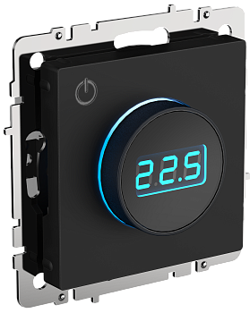 Термостат электронный с индикацией BRITE черный IEK в Находке