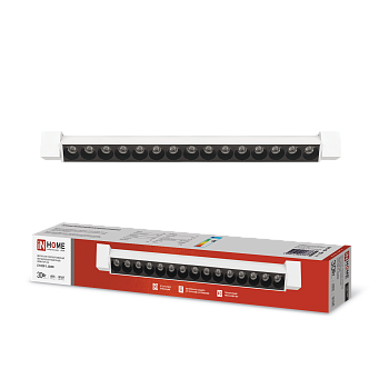 Светильник трековый линейный светодиодный поворотный LTR-02R-TL 30Вт 4000К 3000Лм 475мм IP40 24 градуса белый серии TOP-LINE IN HOME в Находке