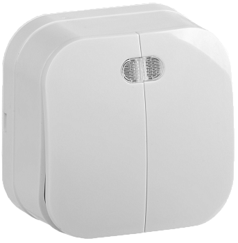 Выкл 2кл подсветкой НАКЛАДНОЙ 10А GLORY белый ВС20-2-1-ХБ IEK в Находке