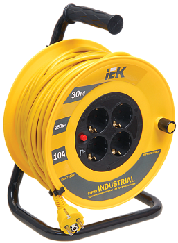 Катушка УК30 с т/з 4 места 2Р+PЕ/30м 3х1,0 мм2 "Industrial" в Находке