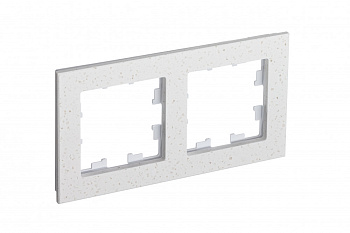 Рамка двойная AtlasDesign Nature SE мрамор крем роял в Находке