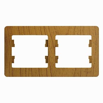 Рамка двойная Glossa SE дуб в Находке