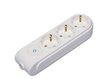 Колодка 3 места 16А 3,5кВт выключатель с з/к MAKEL в Находке