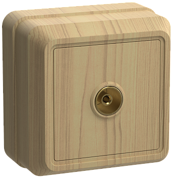 РТВ20-ОС Розетка 1местная телевизионная ОКТАВА (сосна) IEK в Находке